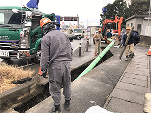 都市ガス導管網の延伸